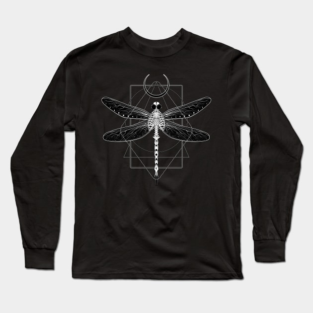 Magical cosmic dragonfly Long Sleeve T-Shirt by Von Kowen